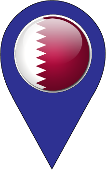 پرچم قطر در آیکن لوکیشن
